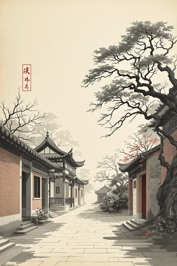 嫩草影院《书院旧梦》竖版海报，教育 / 历史